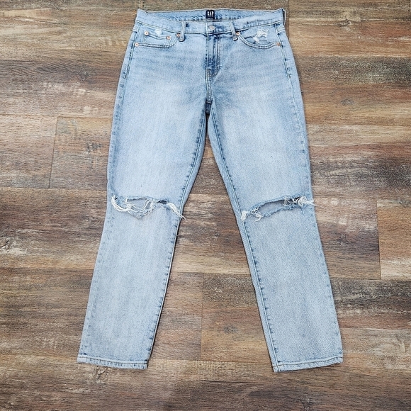Gap Best Girlfriend Distressed Jeans Size 29 - Picture 1 of 6